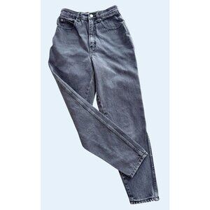 Vintage STEFANO 90s Hi Rise Mom Faded Black Grey Jeans Sz 24